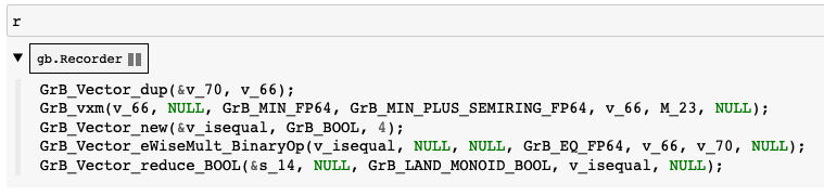 Recorder — python-graphblas 2023.2.0+0.g7be68cf0.dirty documentation